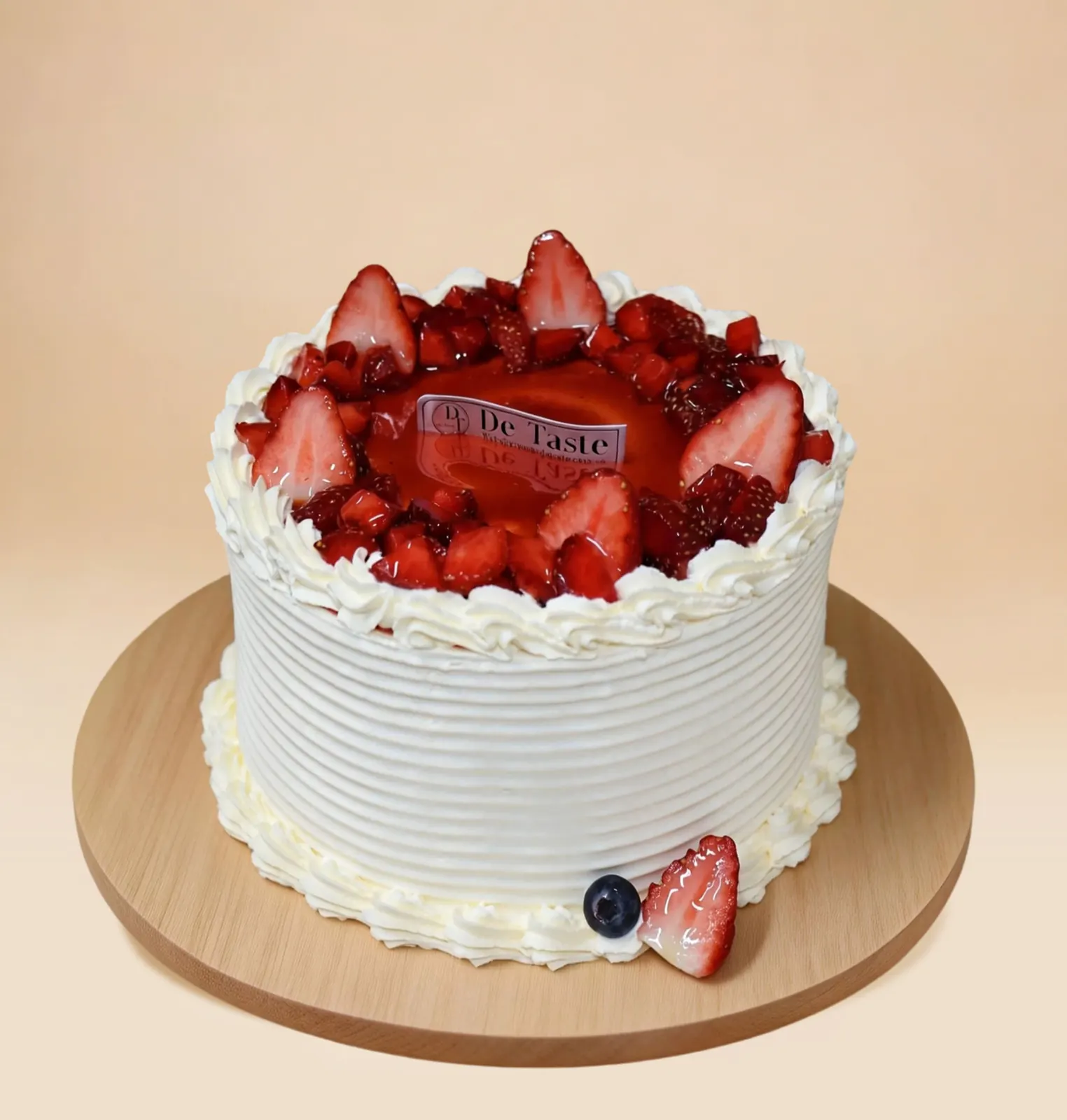 Strawberry-flavored cake