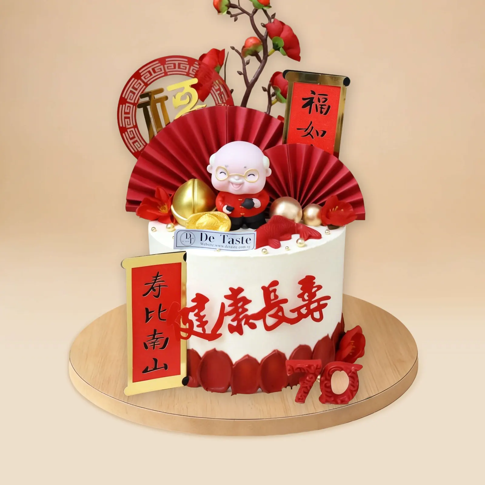 Elderly Milestone Birthday Cake